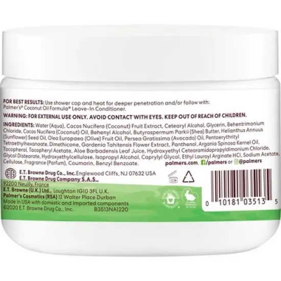 Palmer's Coconut Oil Formula Moisture Boost Deep Conditioner  - 12oz image {1}