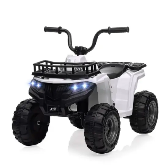 12V Kids Ride On Electric ATV, Ride Car Toy with Bluetooth Audio,High/Low Speed, LED Headlights, Battery Indicator & Radio, for Boys Girls 3-10 image {14}