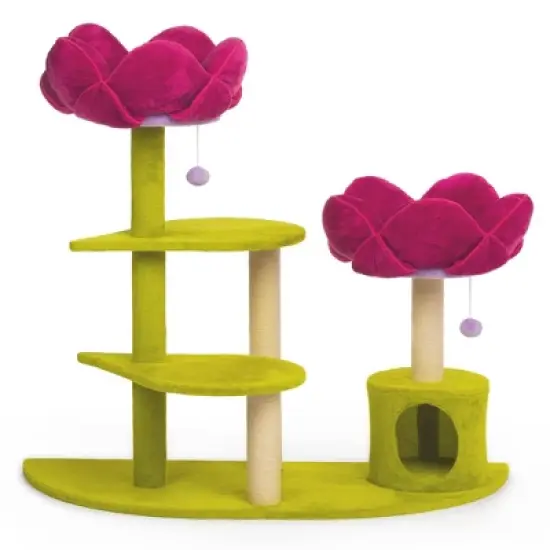 Prevue Pet Products Kitty Power Flower Garden Cat Tree Tower image {2}