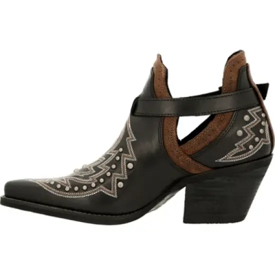 Women's Durango Studded Western Fashion Bootie, DRD0403, Black image {4}