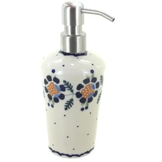 Blue Rose Polish Pottery B009 Manufaktura Soap Dispenser image {19}