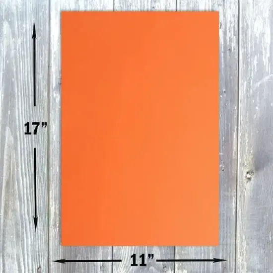 Hamilco Colored Cardstock Paper 11" x 17" Peach Flower Color Card Stock Paper 50 Pack image {1}