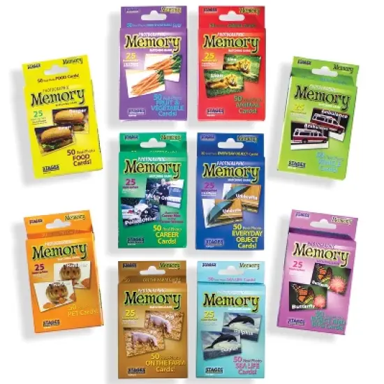 Stages Learning Materials Photographic Memory Matching Games, Set of 10 image {1}