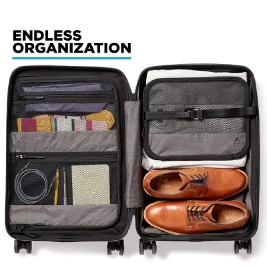 Nomatic Carry On Pro With Tech Case Hardside Spinner Wheel Luggage with TSA Lock, Carry-On Pro with Tech Case, Black image {3}