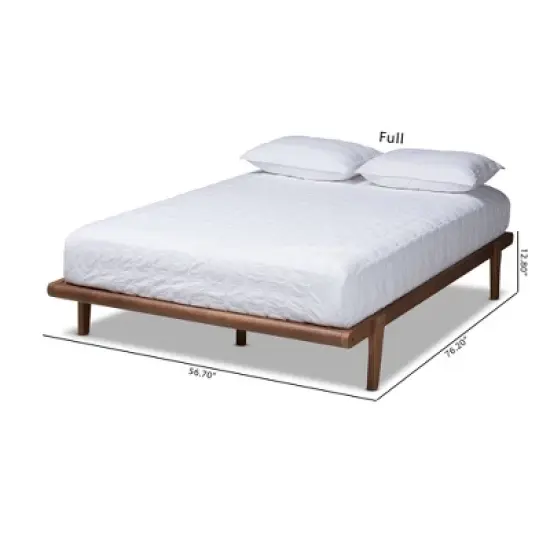 Iseline Finished Wood Platform Bed Frame - Baxton Studio image {1}