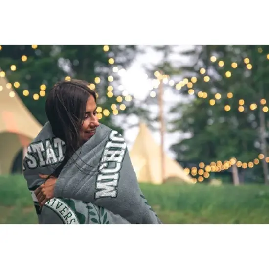 NCAA Michigan State Spartans Crest Ultra Soft Blanket image {1}