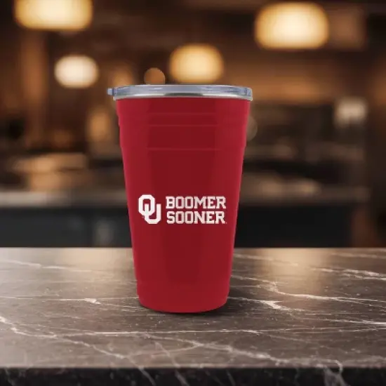 NCAA Oklahoma Sooners 22oz Rally Cry Tailgater Tumbler image {2}