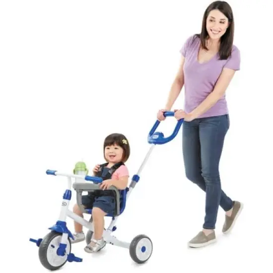 Little Tikes 3-in-1 Ride and Learn Kids' Standard Trike - Blue image {3}