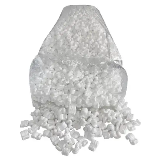 UOFFICE 3 Cubic Feet Regular White Packing Peanuts S-Shaped (22.5 Gal.) image {4}