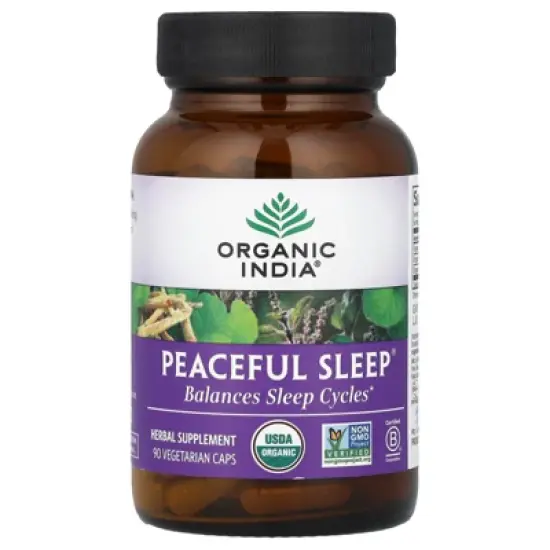 Organic India Peaceful Sleep&reg;, 90 Vegetarian Caps image {4}