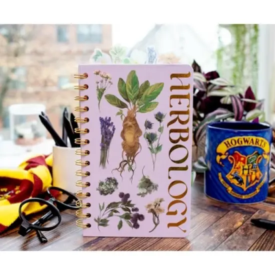 Silver Buffalo Harry Potter Hogwarts Herbology 75-Page Spiral Notebook | 8 x 5 Inches image {8}
