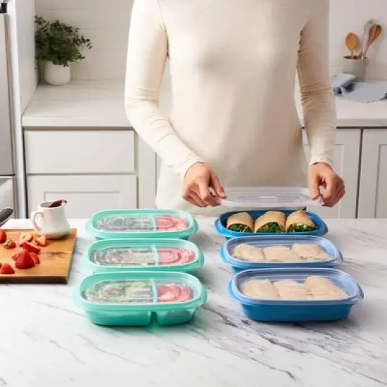 Rubbermaid 60pc (including Lids) TakeALongs Meal Prep Container Set image {3}