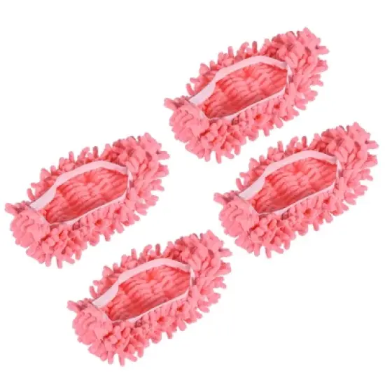 Unique Bargains Washable Cleaning Shoes Cover Multifunction Chenille Duster 4 Pcs image {7}
