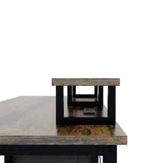 XINGHANZHENXUAN Multifunctional Computer Desk, Adjustable Home Office Gaming Table image {10}