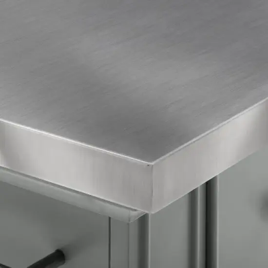 Julia Stainless Steel Top Kitchen Island - Crosley image {15}