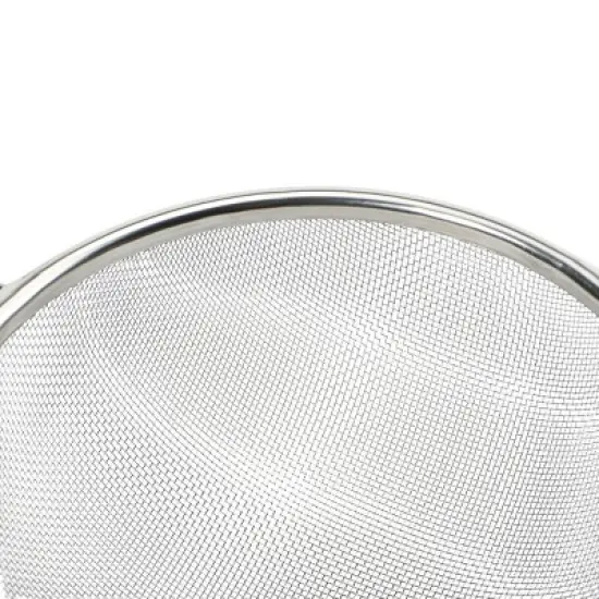GoodCook Ready 6" Mesh Strainer: Fine Mesh Sifter for Baking, Tea & Flour, Dishwasher-Safe, Black & Silver image {3}