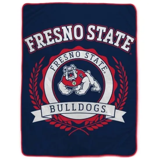NCAA Fresno State Bulldogs Crest Ultra Soft Blanket image {2}