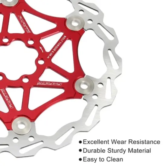 Unique Bargains Stainless Steel Bike Disc Brake Rotor for Road Mountain Bike BMX MTB 7.09" image {4}