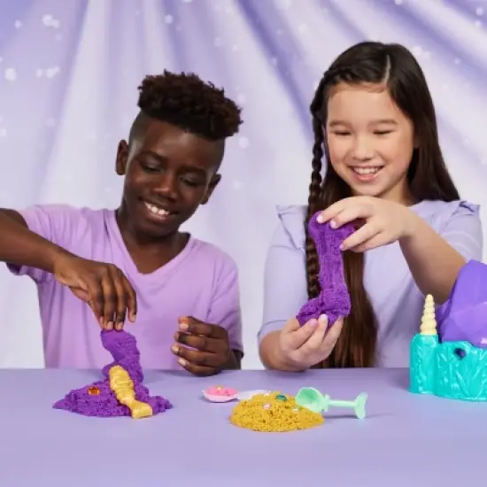 Kinetic Sand Mermaid Crystal Playset image {2}