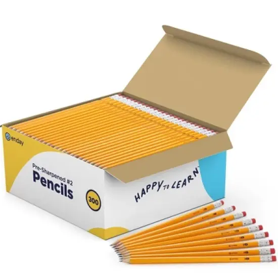 Enday Bulk Box of # 2 Pre-Sharpened Wood Pencils image {7}