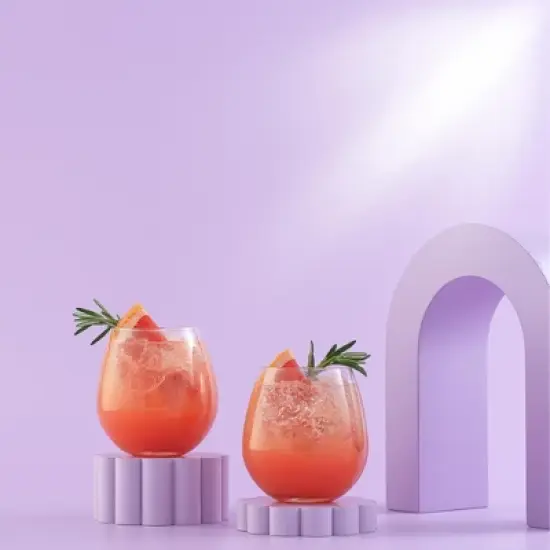 JoyJolt Spirits Stemless Wine Glasses for White or Red Wine - Set of 8 -15-Ounces image {3}