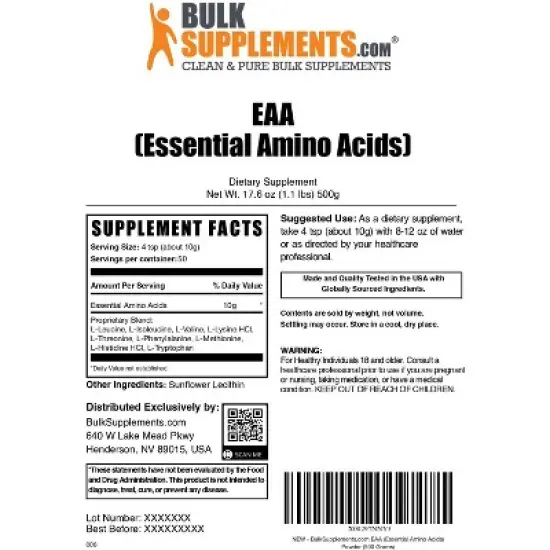 BulkSupplements Essential Amino Acids (EAA) Powder image {5}