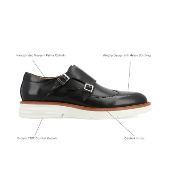 TAFT 365 Men's Model 105 Double Monk Shoe image {7}