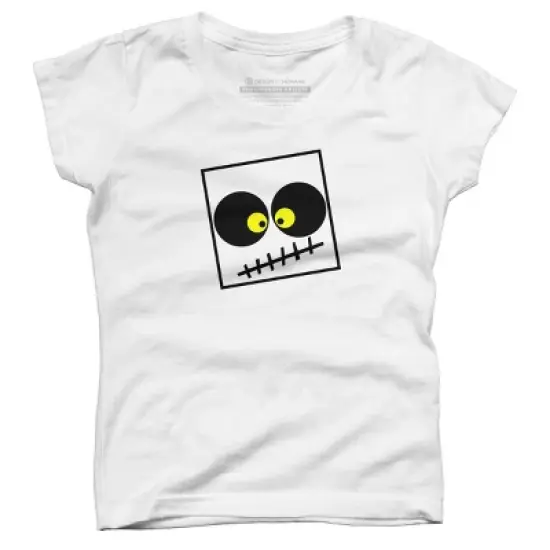 Girl's Design By Humans Square Skull By LonaMisa T-Shirt image {8}