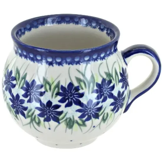 Blue Rose Polish Pottery 455 Vena Bubble Mug image {24}