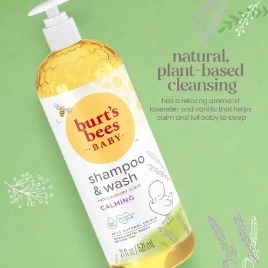 Burt's Bees Baby Shampoo & Wash, Calming - 21oz image {3}