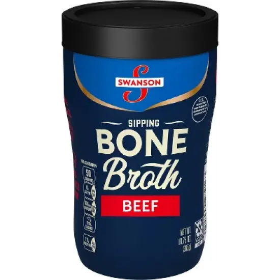 Swanson Sipping Beef Bone Broth Microwavable Cup - 10.75oz image {11}