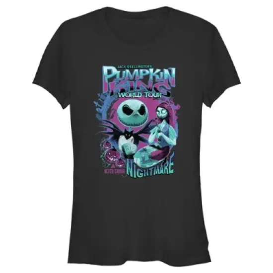 Junior's The Nightmare Before Christmas Jack Skellington's World Tour T-Shirt image {3}