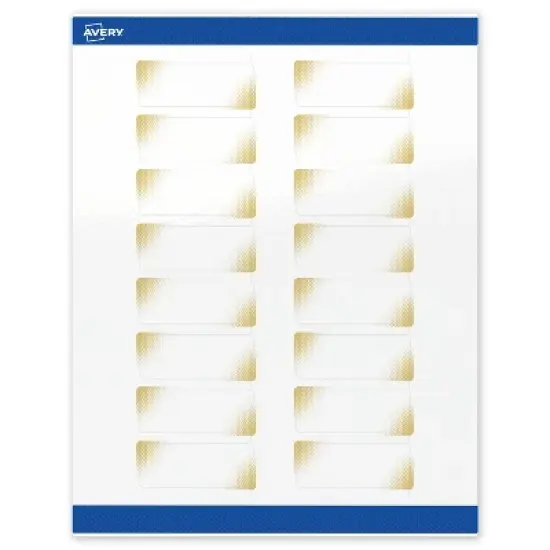 Avery Rectangle Address Labels, Gold Blush Pattern, 1" x 2-5/8" image {8}