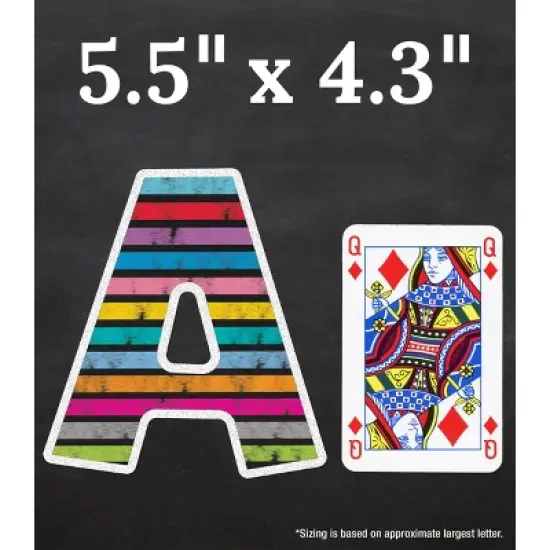 Carson Dellosa Education 4in Colorful Chalkboard Bulletin Board Letters (76 pieces) image {2}