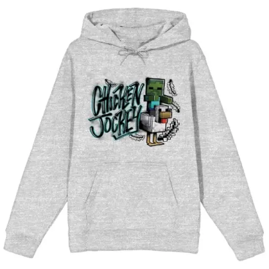 Minecraft Chicken Jockey Men's Athletic Heather Sweatshirt image {6}