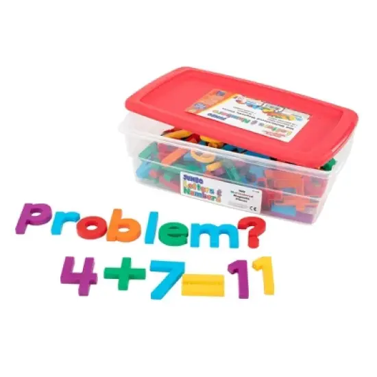 Educational Insights Jumbo AlphaMagnets & MathMagnets Combo Set - 100pc image {1}