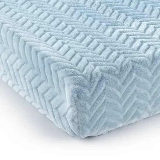 Grey Star & Blue Chevron  2pk Changing Pad Cover - Levtex Baby image {2}