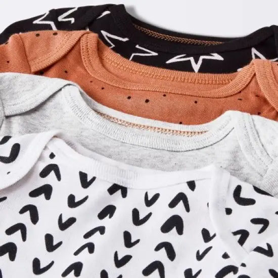 Baby 4pk Short Sleeve Bodysuit - Cloud Island&trade; Black image {2}