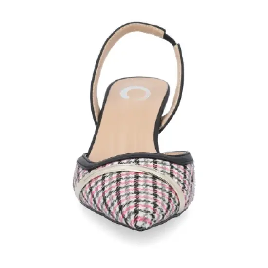 Journee Collection Womens Nellia Slip On Kitten Heel Mule Pump image {5}