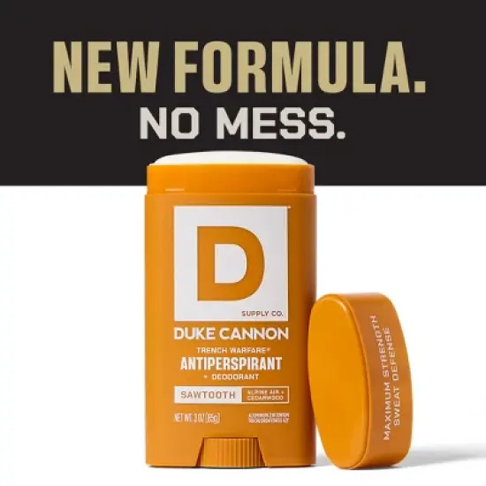 Duke Cannon Supply Co. Trench Warfare Men's Solid Antiperspirant & Deodorant Stick Sawtooth - 3oz image {2}