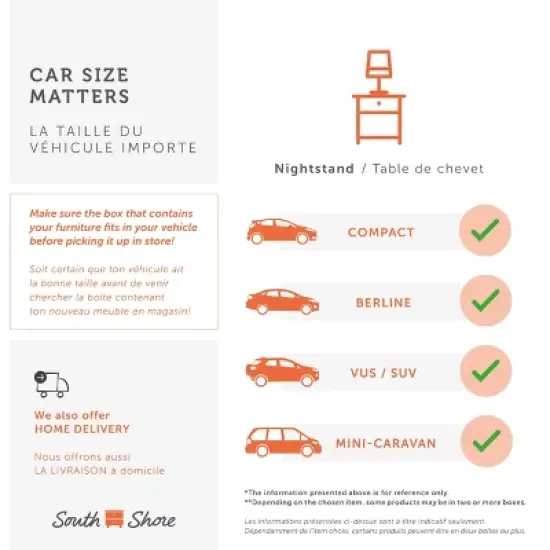 Holland 1 Drawer Nightstand - South Shore image {6}