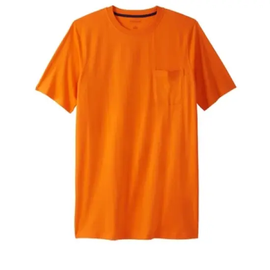 Boulder Creek by KingSize Men's Big & Tall  Heavyweight Longer-Length Pocket Crewneck T-Shirt image {10}