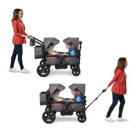 Radio Flyer Voya Stroller Wagon &ndash; Gray image {2}