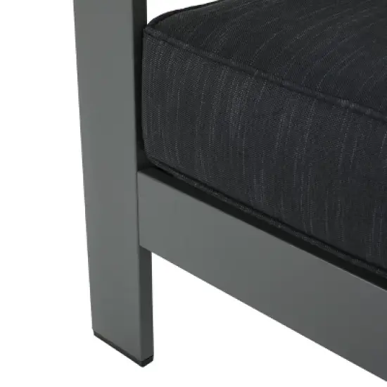 GDFStudio Crested Bay Outdoor Aluminum 8 Seater Chat Set with Cushions image {9}