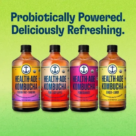 Health-Ade Mint Limeade Kombucha - 16 fl oz image {8}