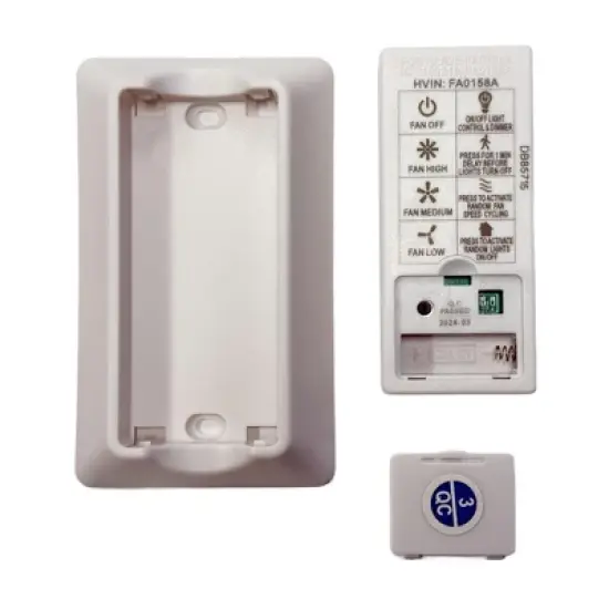 Dan's Originals 4L000014680 Remote Control and Receiver Kit for Flanagan, Cumberland, Lindholm, and Marathon Ceiling Fans image {1}