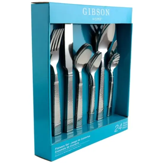 Gibson Prato 24 Piece Stainless Steel Flatware Set image {6}