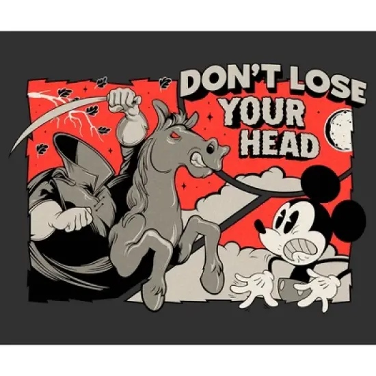 Men's Mickey & Friends Headless Horseman Don't Lose Your Head T-Shirt image {1}