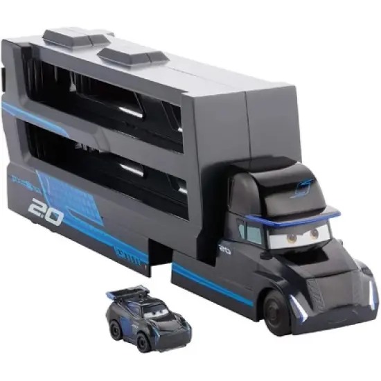 BLACK Disney Pixar Cars Minis Transporter with Vehicle image {2}