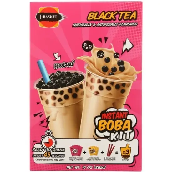 J-Basket Black Tea Boba Kit - 6 pack, 10 oz image {1}